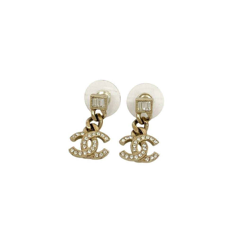 CC Logo Earrings Gold-Tone Metal Gold-Tone Metal