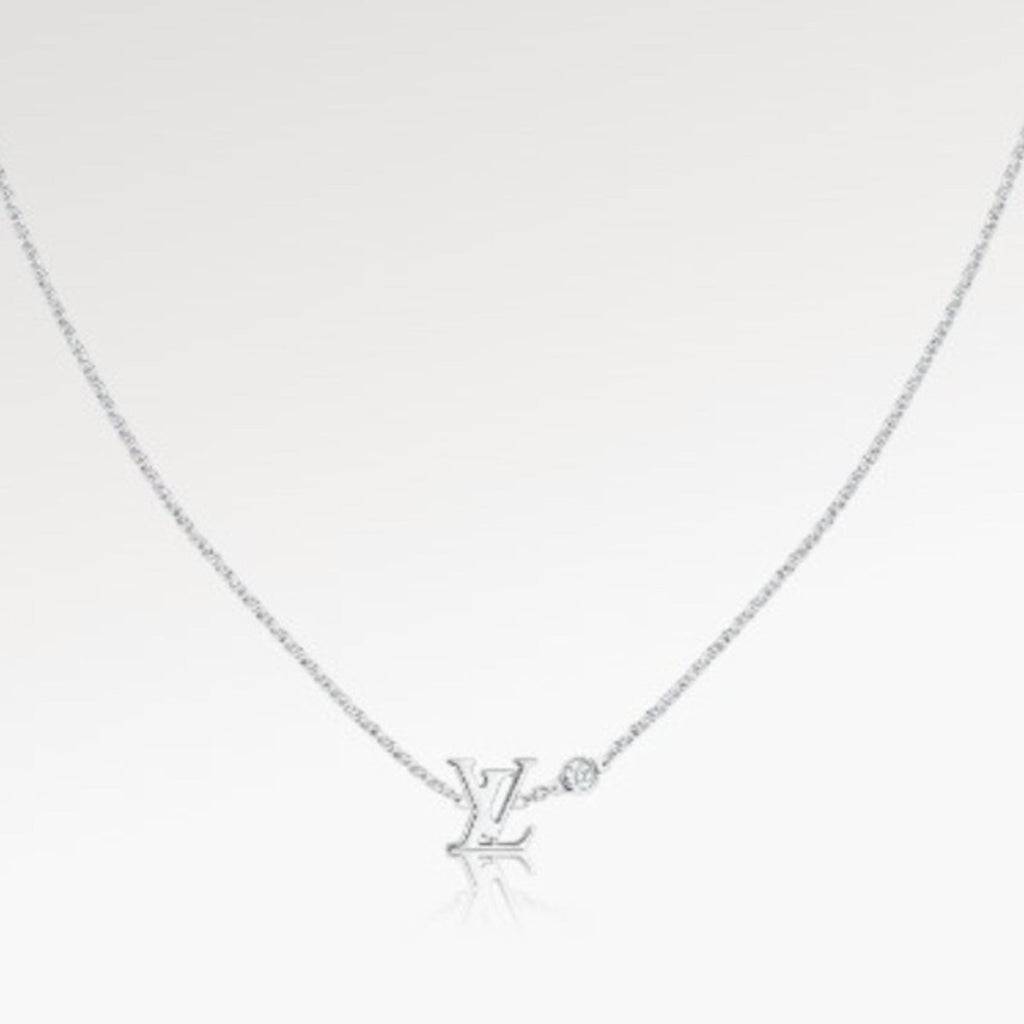 Pendant Necklace 18K White Gold