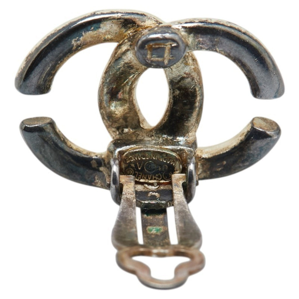CC Logo Clip-On Earrings Metal