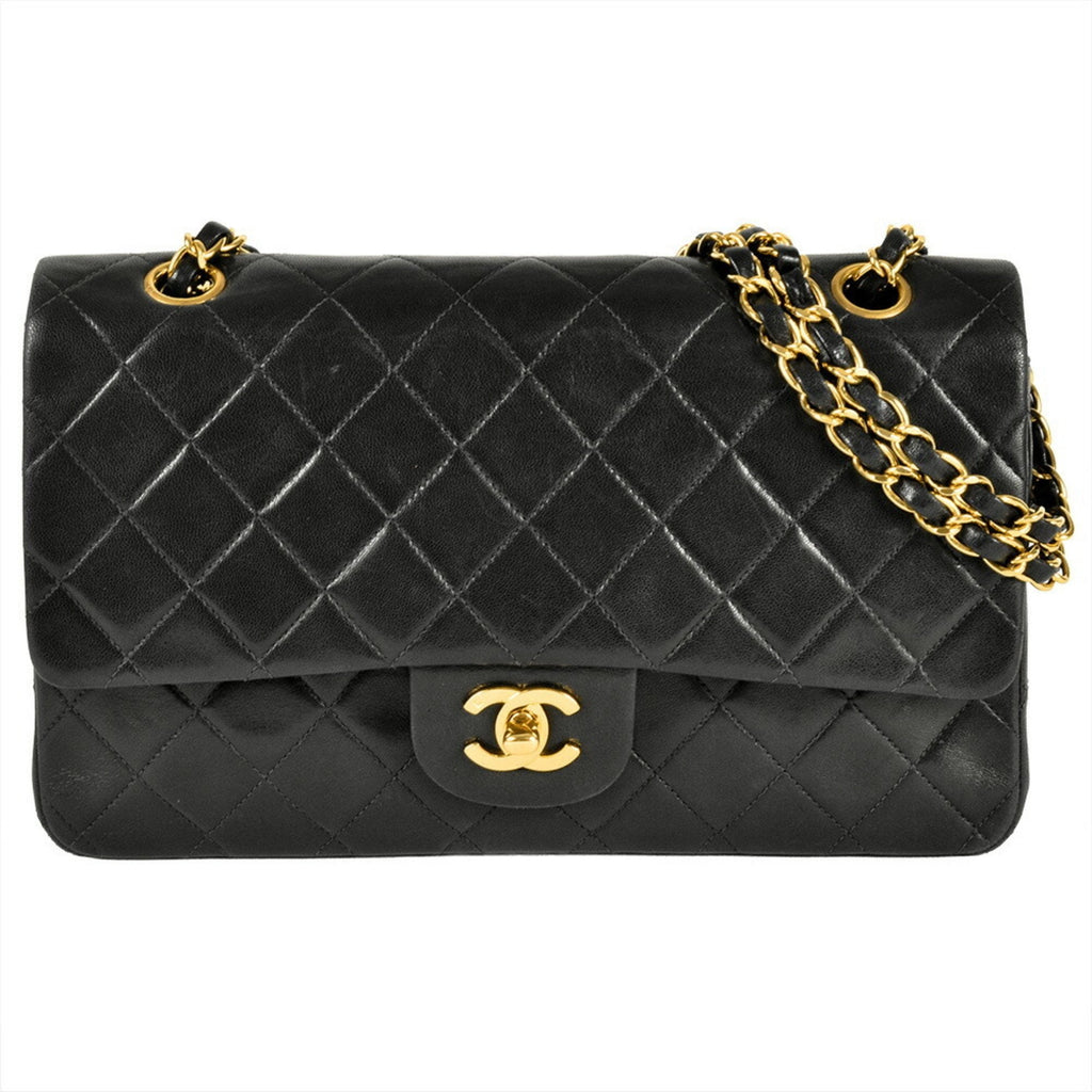 Vintage Classic Double Flap Bag Quilted Lambskin Medium