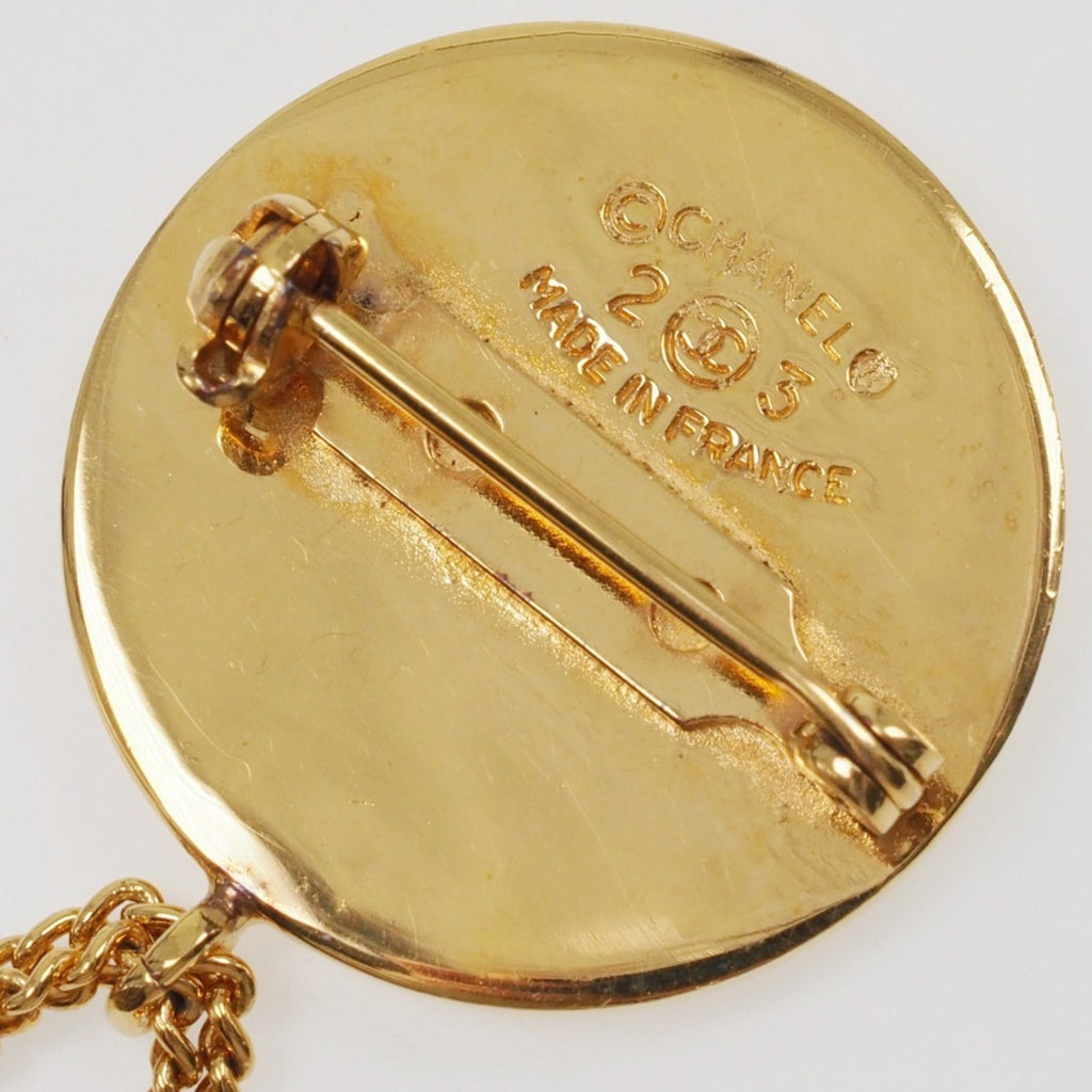 CC Logo Brooch Metal