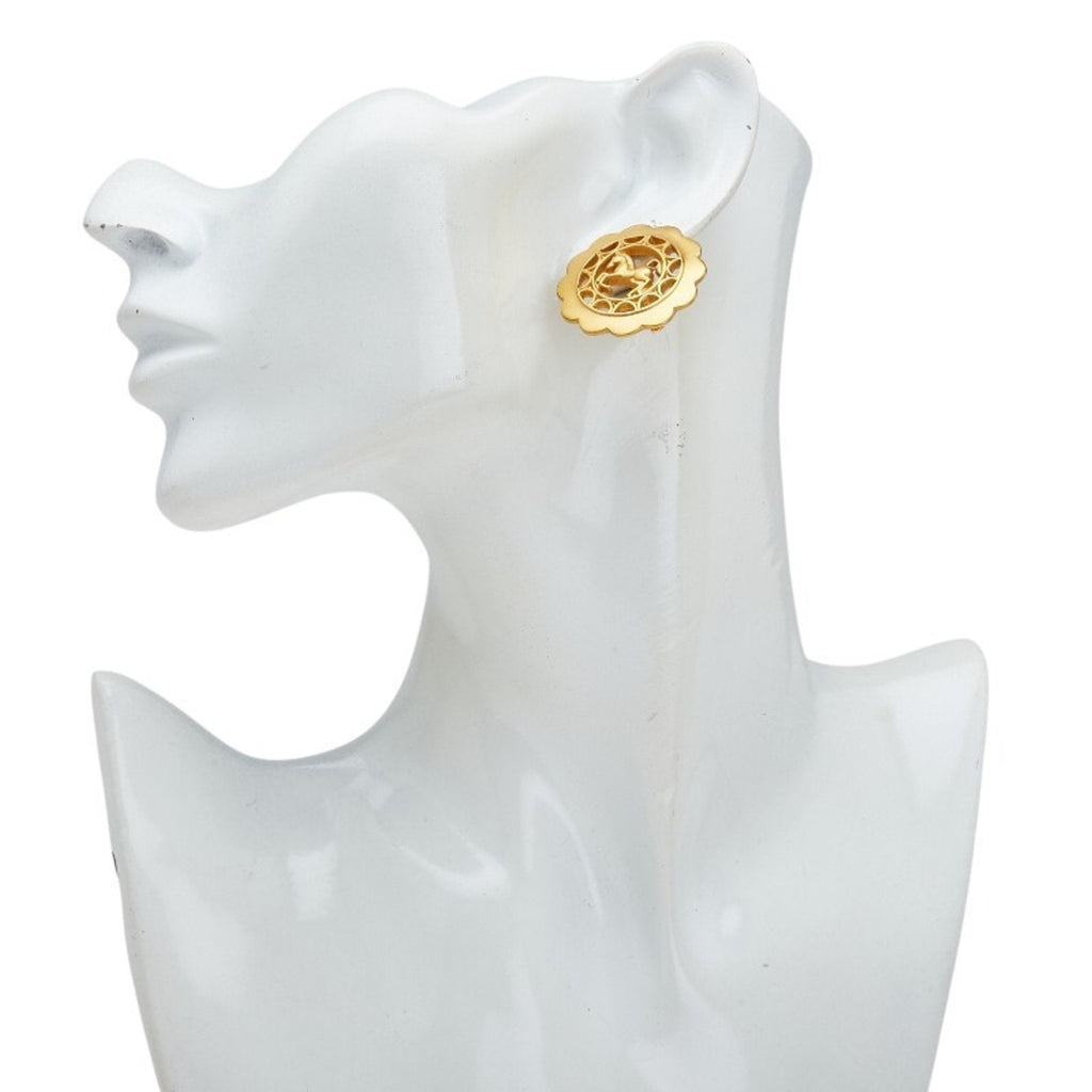 Single Earring Gold-Tone Metal