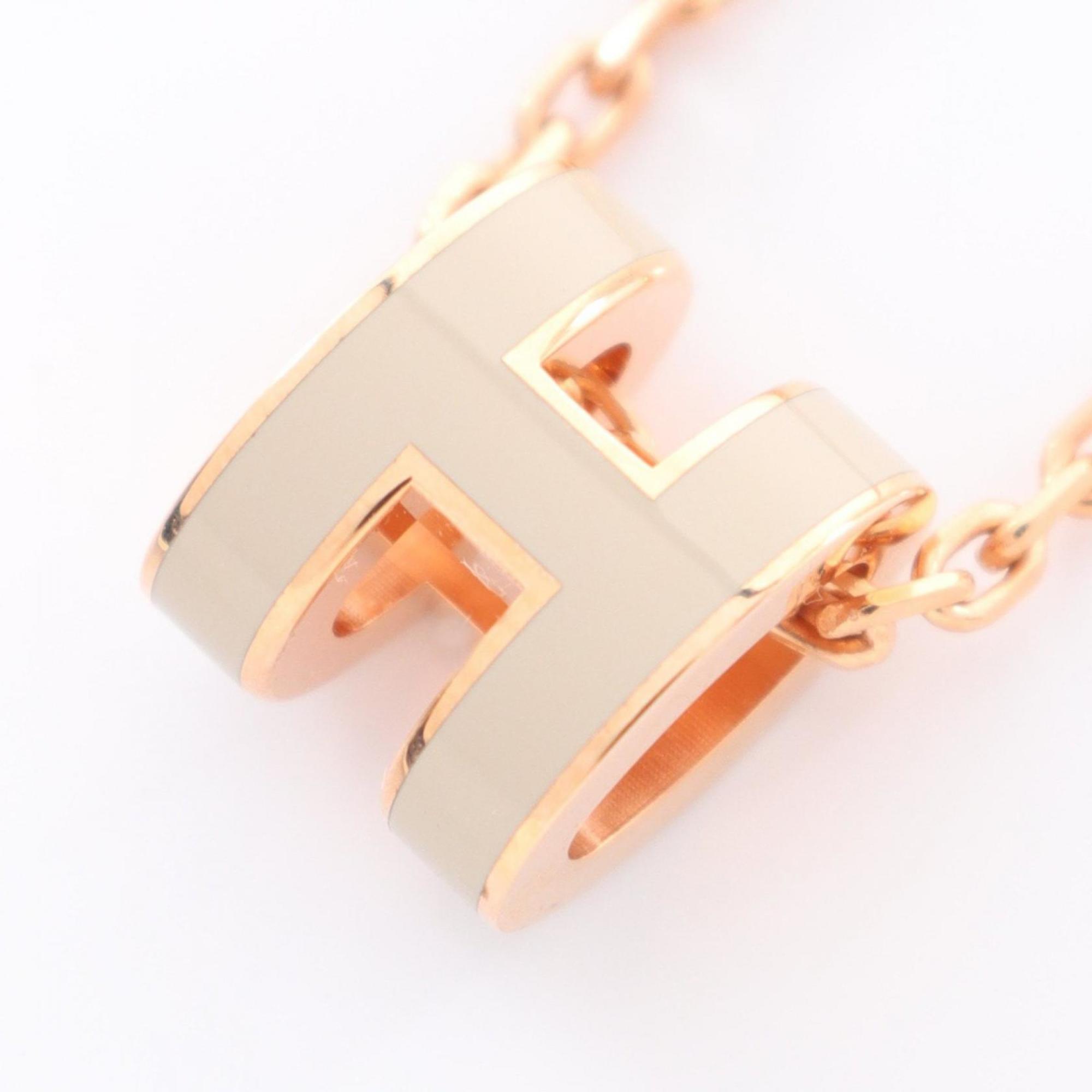 Pop H Pendant Necklace Gold-Tone Metal