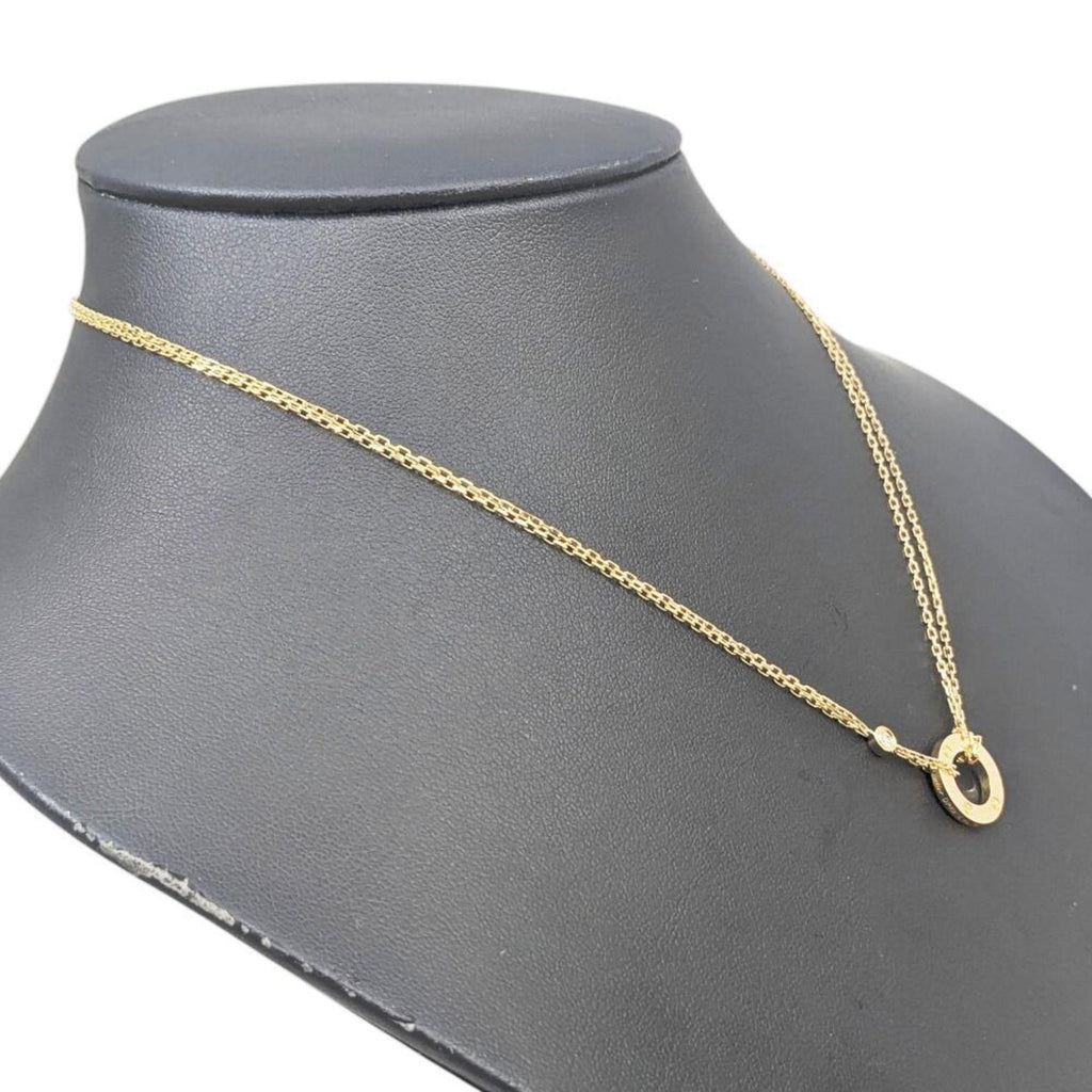Love Pendant Necklace 18K Yellow Gold with Diamond