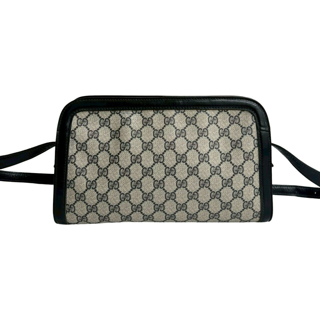 Structured Top Handle Open Tote GG Coated Canvas Small