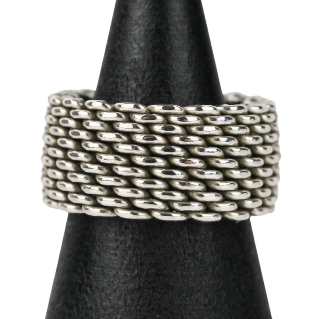 Somerset Mesh Ring Sterling Silver