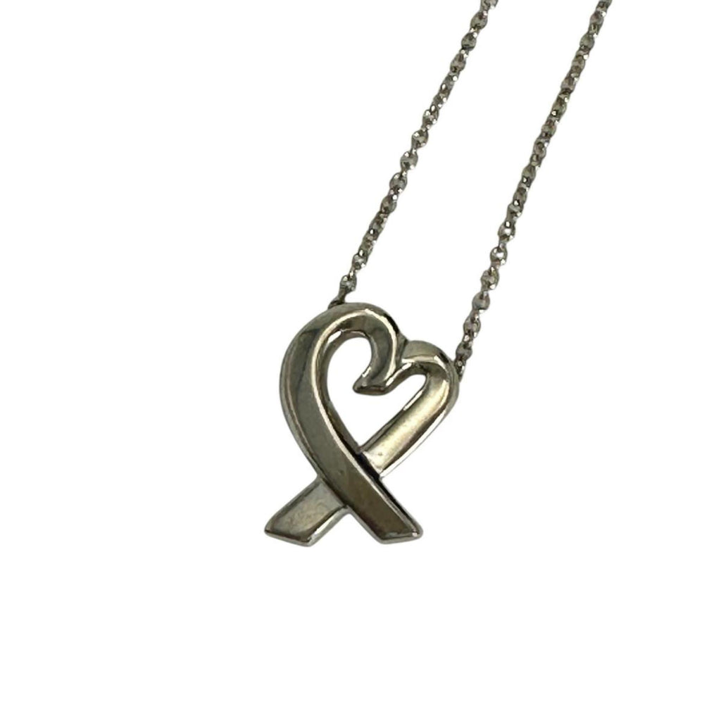 Loving Heart Pendant Necklace Sterling Silver