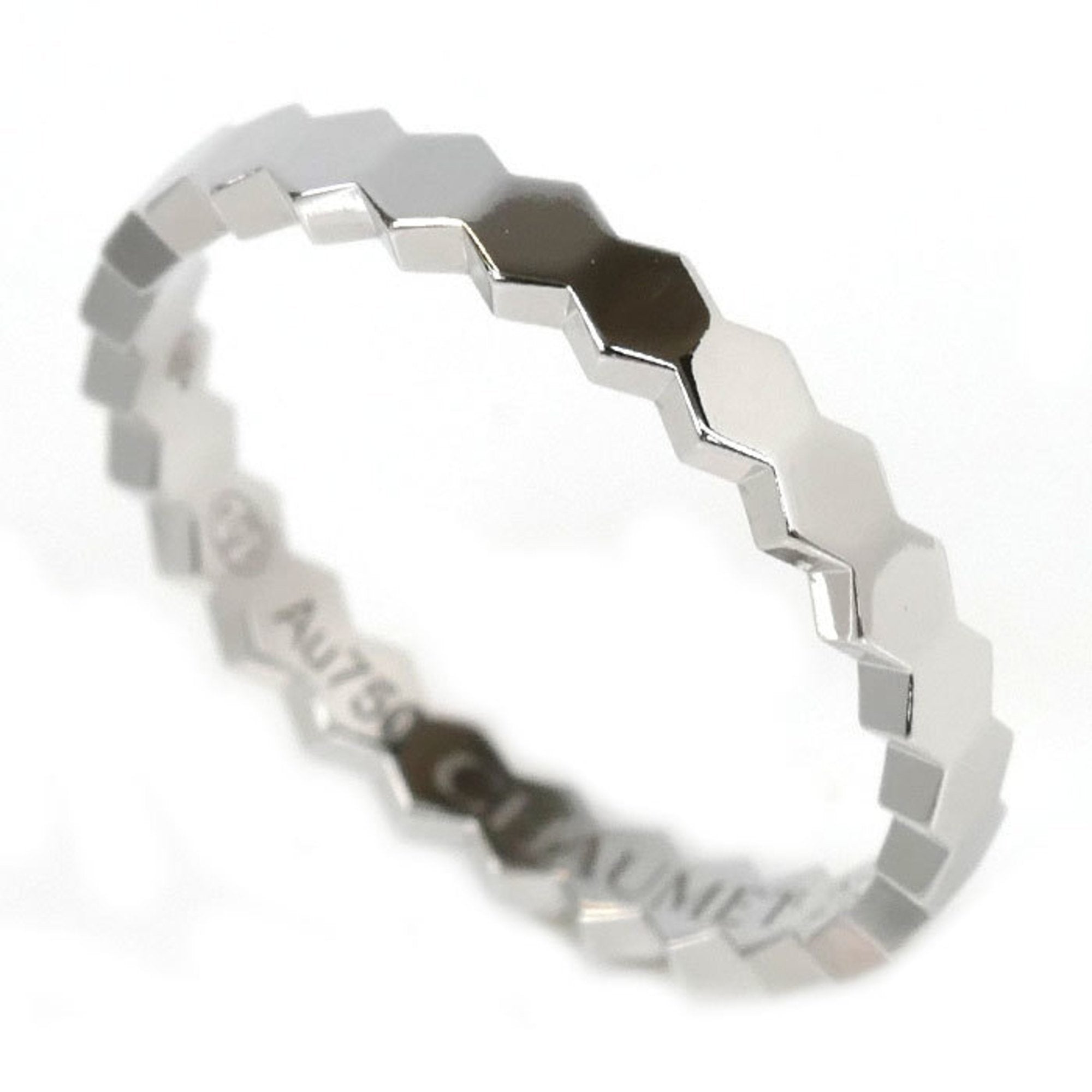Be My Love Honeycomb Ring Watch 18K White Gold 4.5