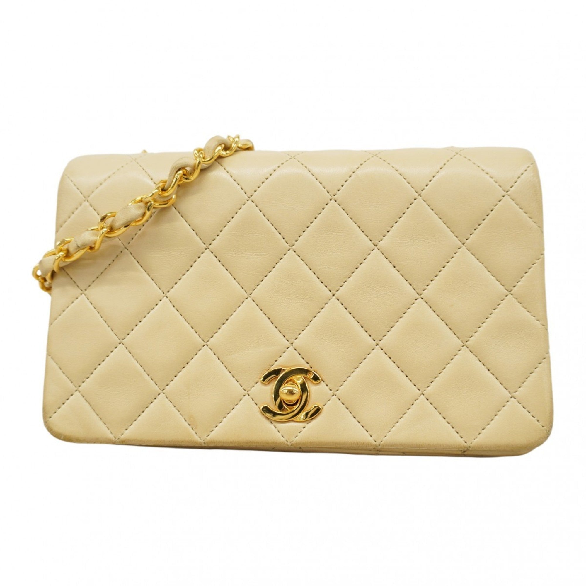 Vintage Full Flap Bag Quilted Lambskin Mini