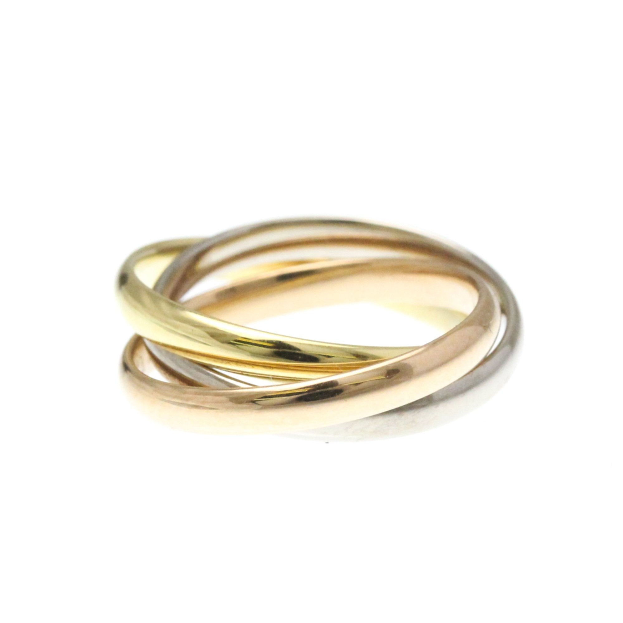 Vendome Louis Cartier Band Ring 18K Tricolor Gold