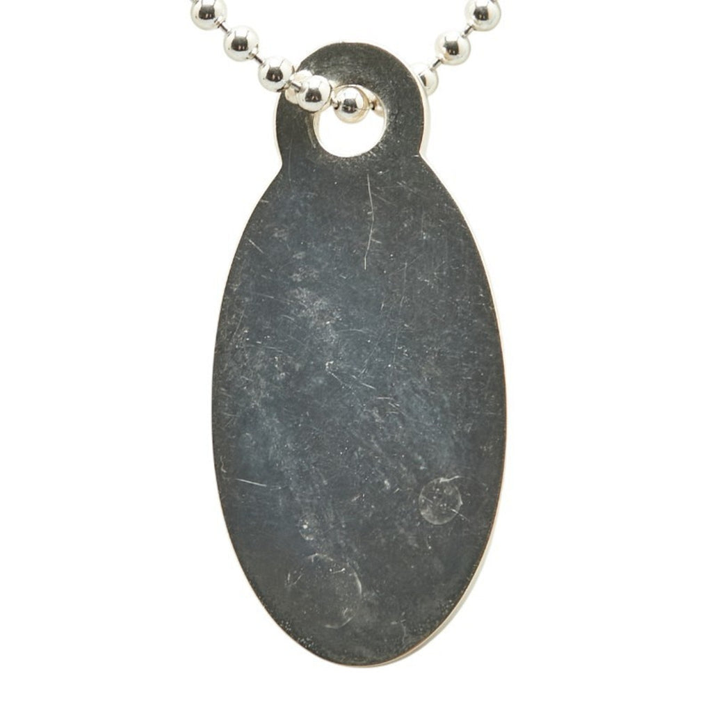 Return To Tiffany Chain Oval Pendant Necklace Sterling Silver