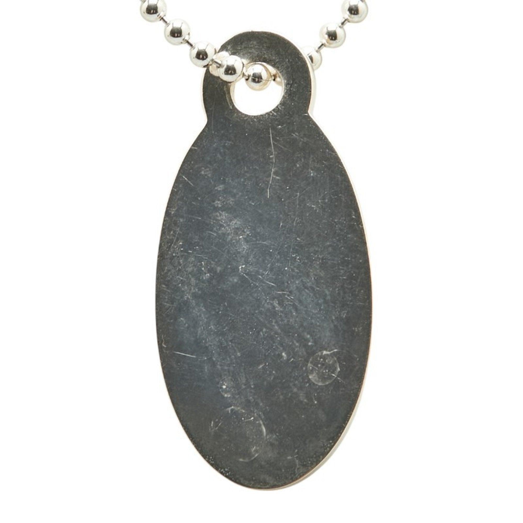 Return To Tiffany Chain Oval Pendant Necklace Sterling Silver