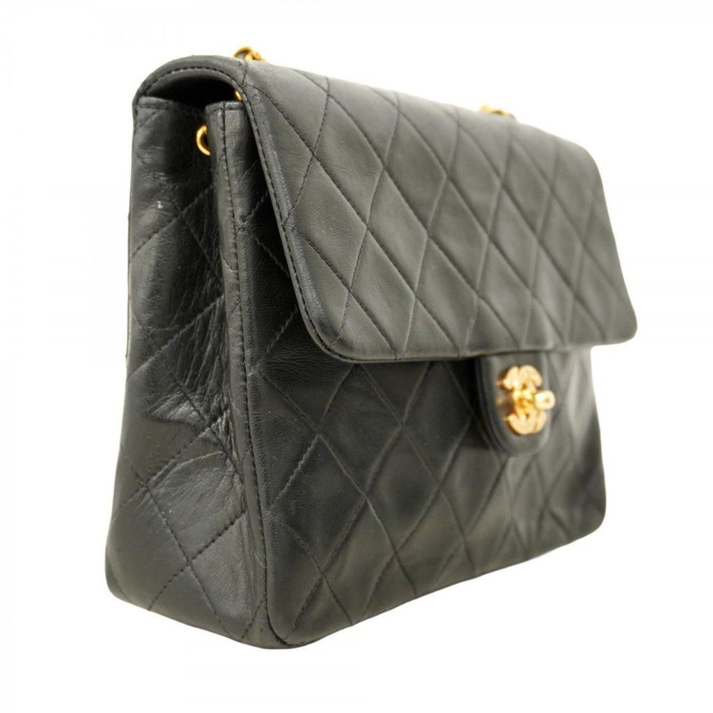 Vintage Square Classic Flap Bag Quilted Lambskin Small