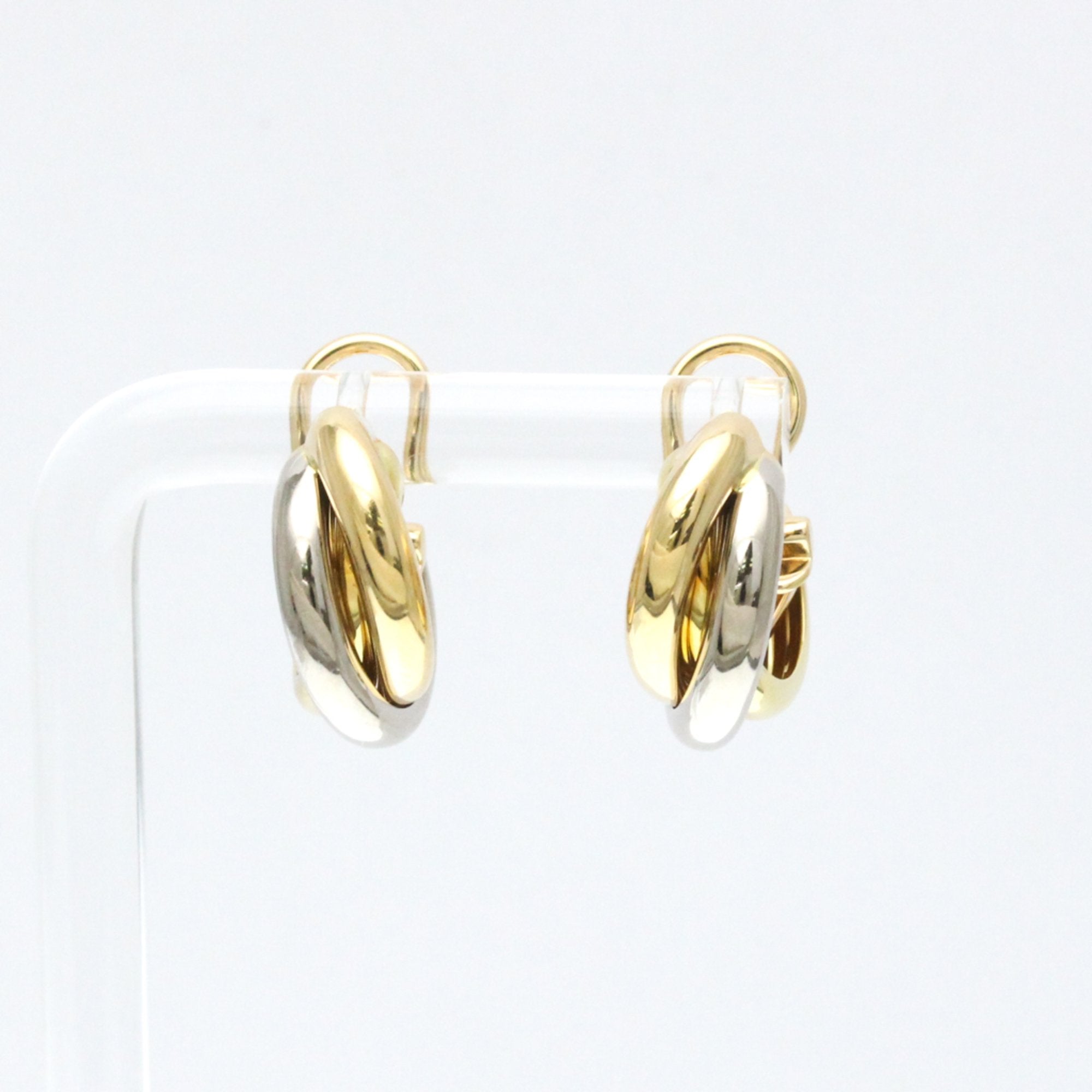 Trinity Earrings 18K Tricolor Gold