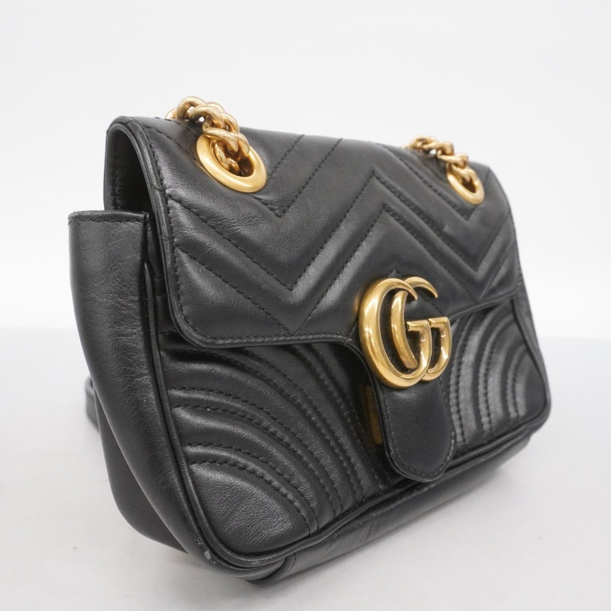 GG Marmont Flap Bag Matelasse Leather Mini