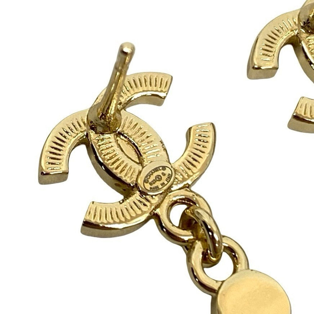 CC Logo Earrings Metal Gold-Tone Metal