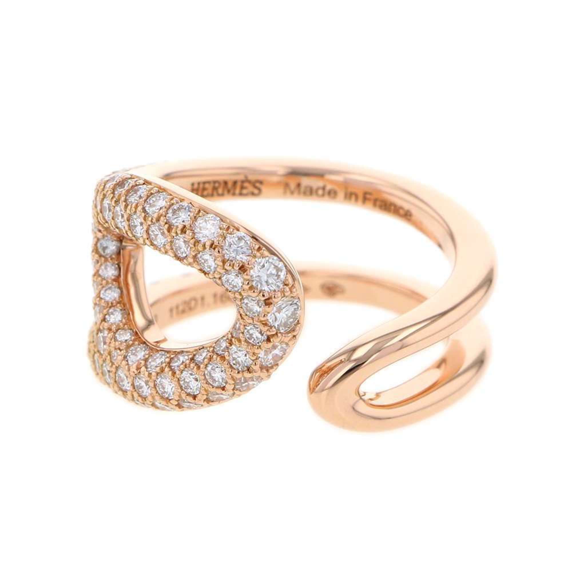 Chaine D'Ancre Punk Ring 18K Rose Gold with Diamond