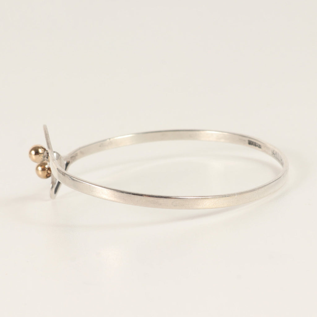 Heart Hook and Eye Bracelet Sterling Silver