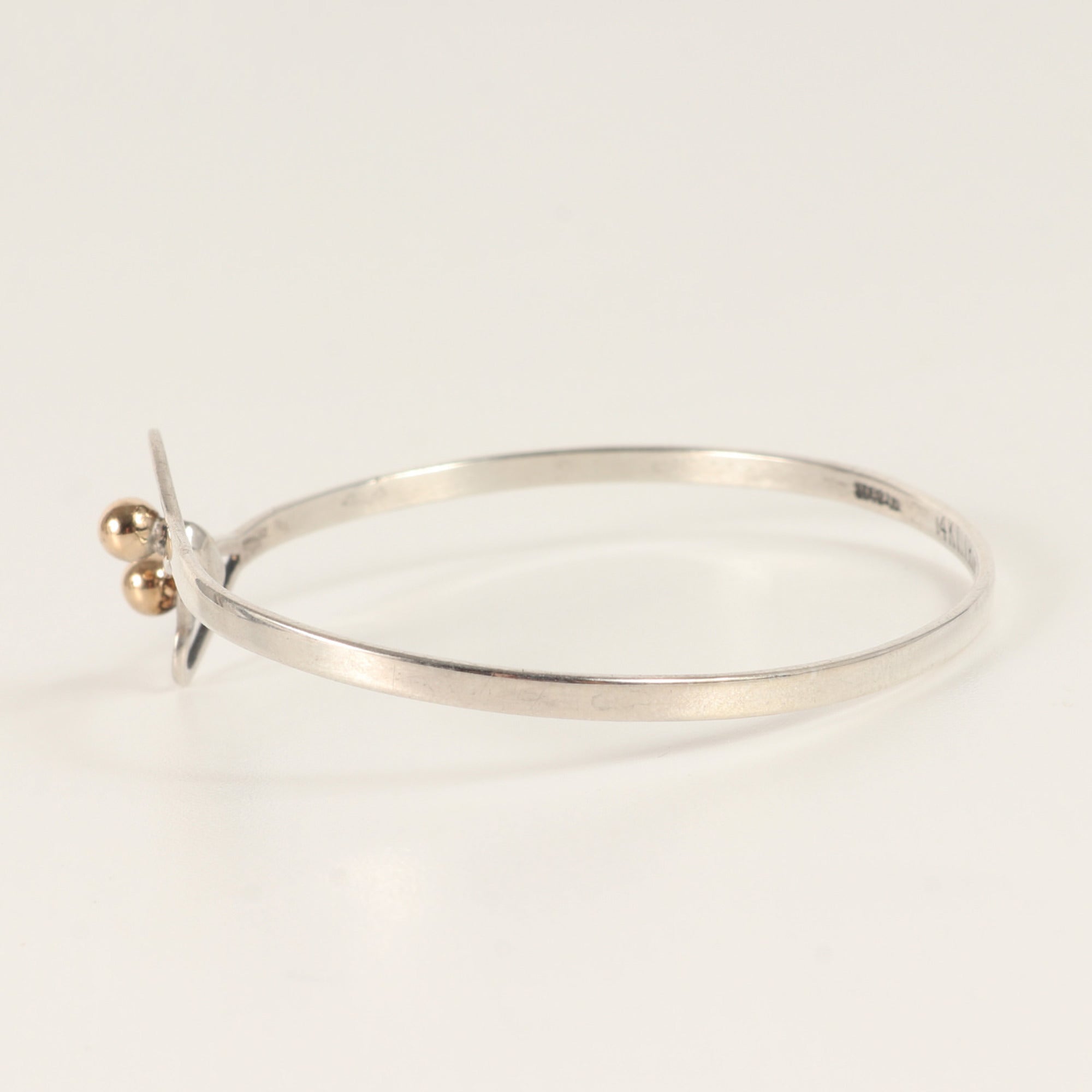 Heart Hook and Eye Bracelet Sterling Silver
