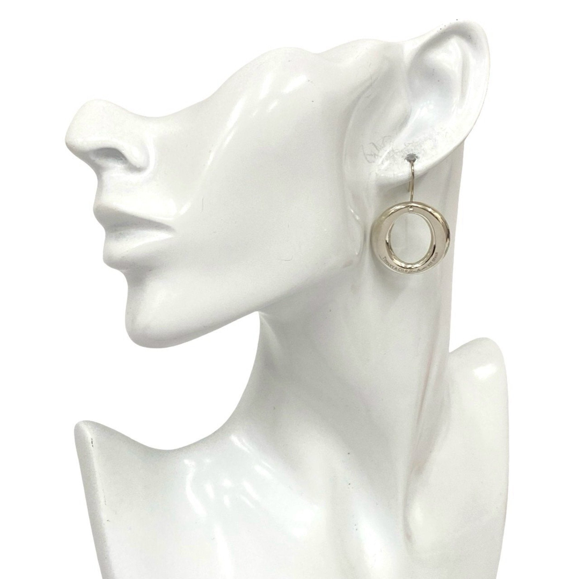 Elsa Peretti Earrings Sterling Silver 24mm Sterling Silver