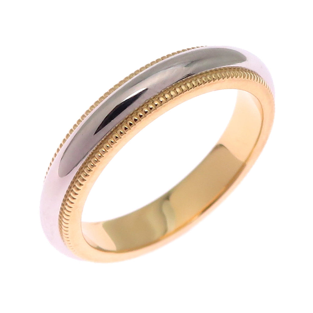 Milgrain Ring 18K Yellow Gold and Platinum