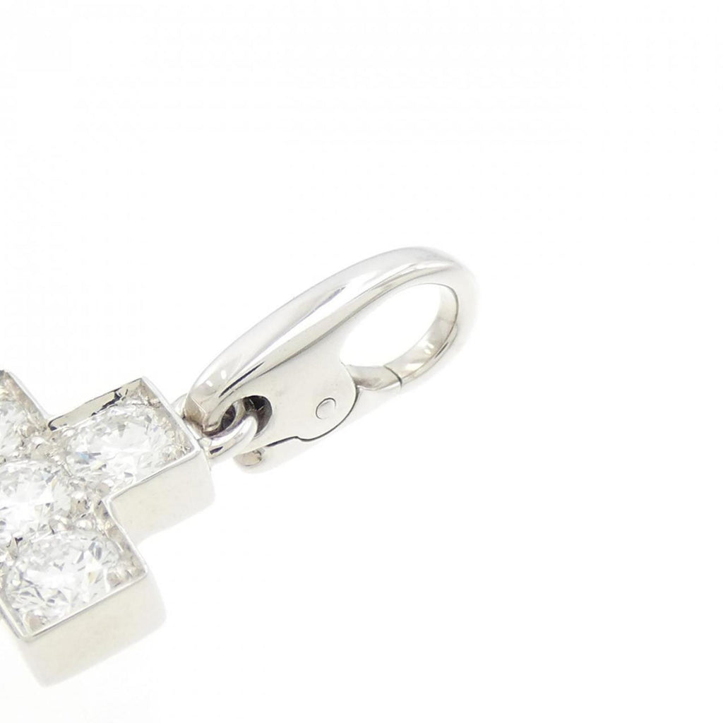 Cross Necklace 18K White Gold Medium