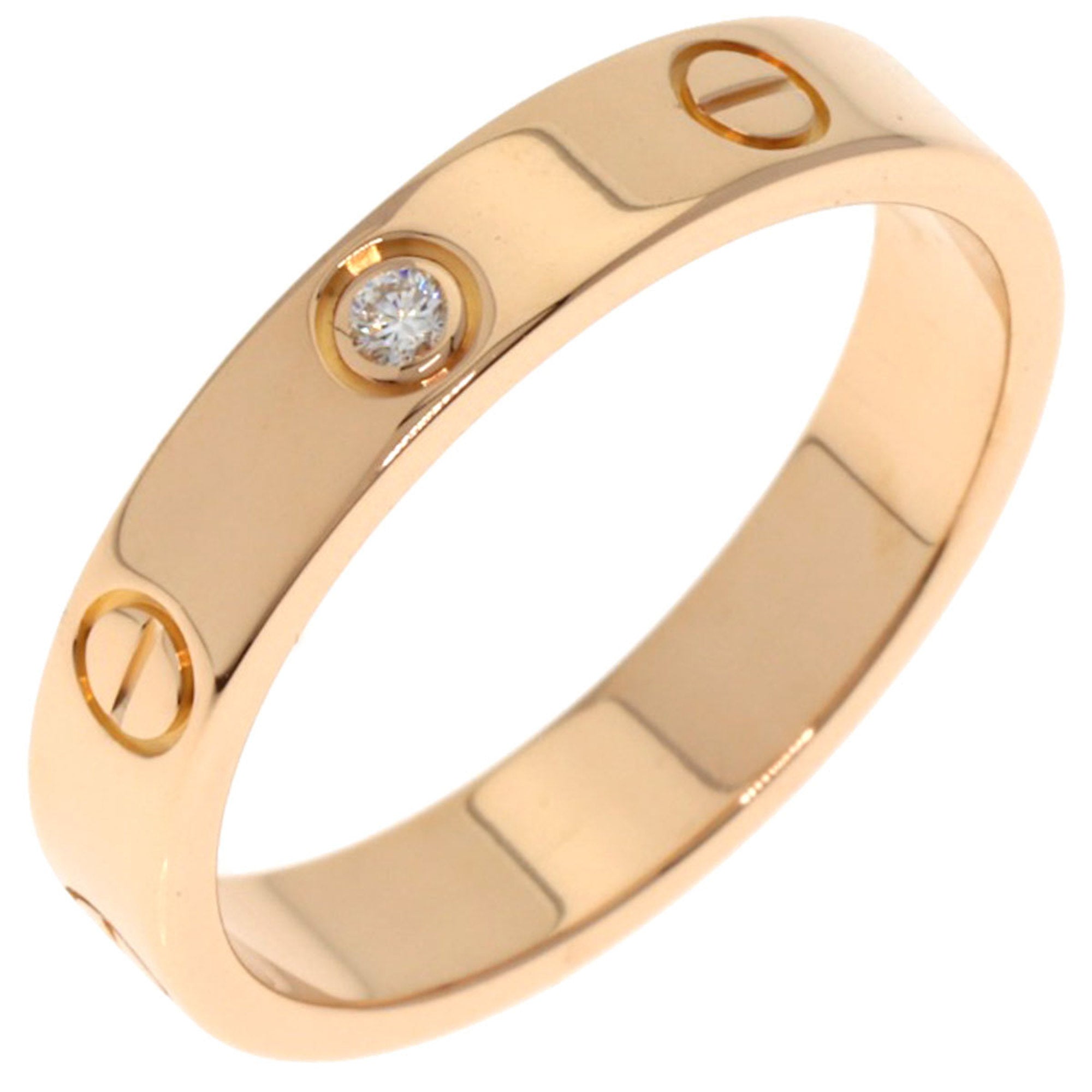 Love Mini Ring 18K Rose Gold with Diamond
