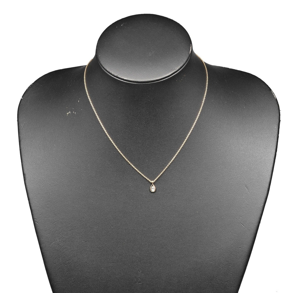 Elsa Peretti Diamonds By The Yard Pendant Necklace 18K Rose Gold and Diamond