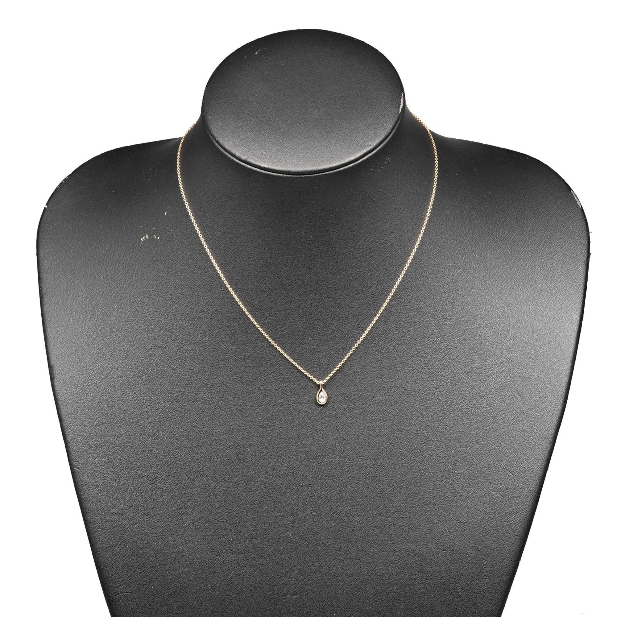 Elsa Peretti Diamonds By The Yard Pendant Necklace 18K Rose Gold and Diamond