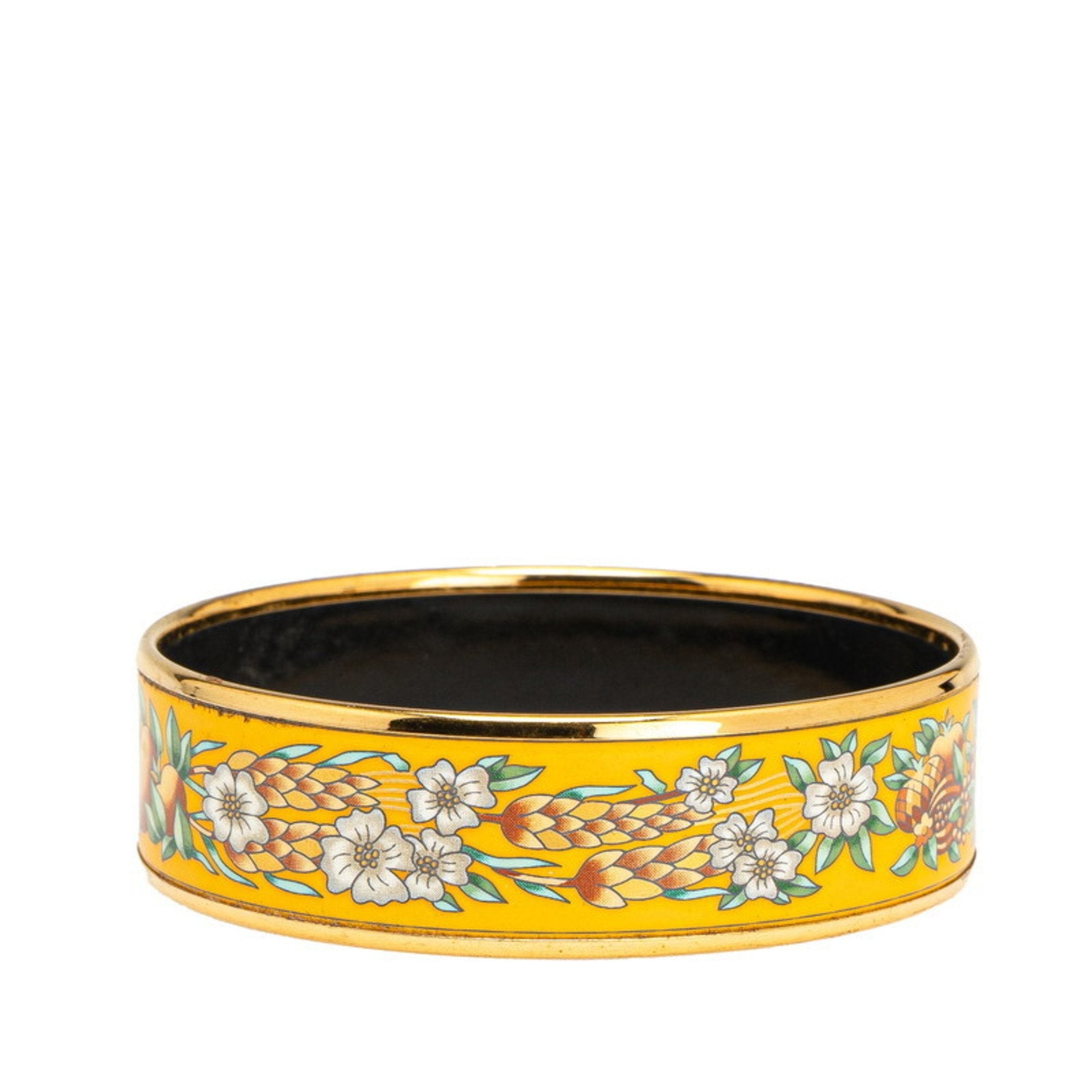 Enamel Bracelet Gold and Multi Color and Yellow