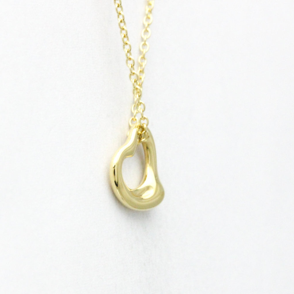 Open Heart Pendant Necklace 18K Yellow Gold 11mm