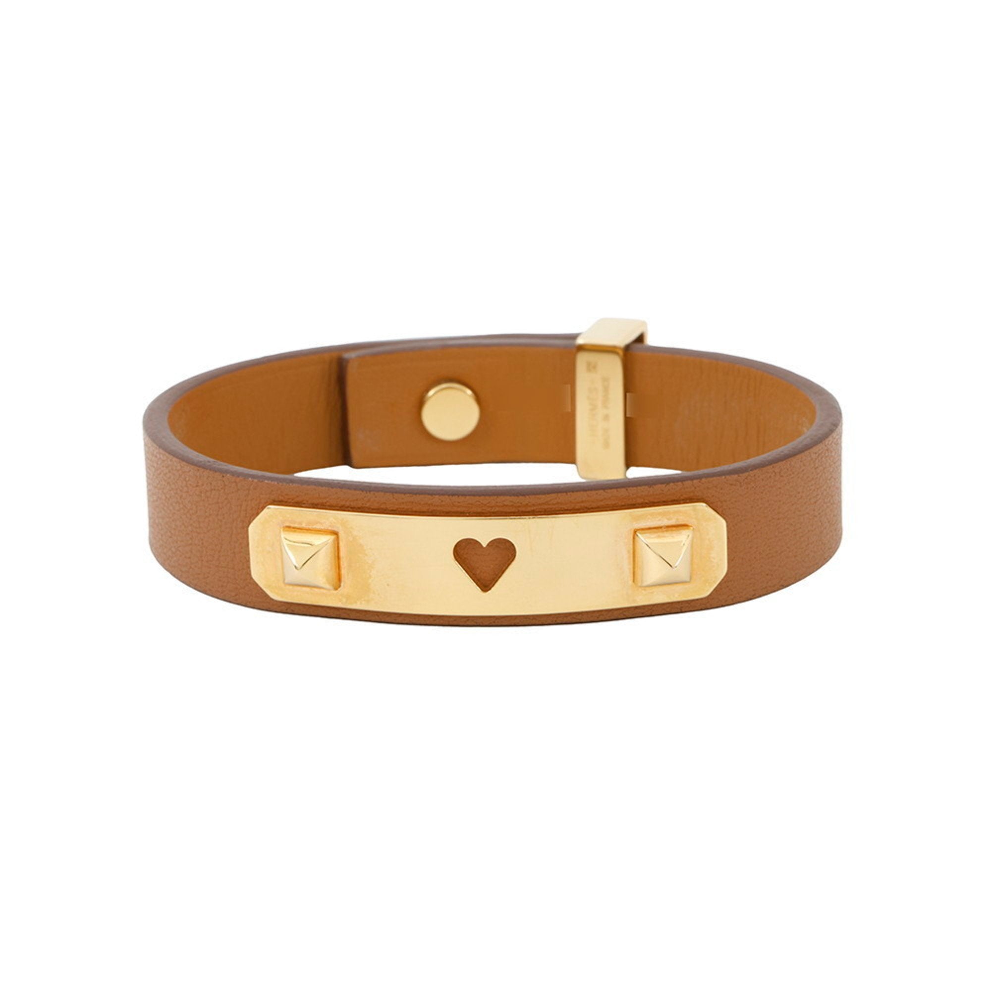 As De Coeur Bracelet Swift Leather and Gold