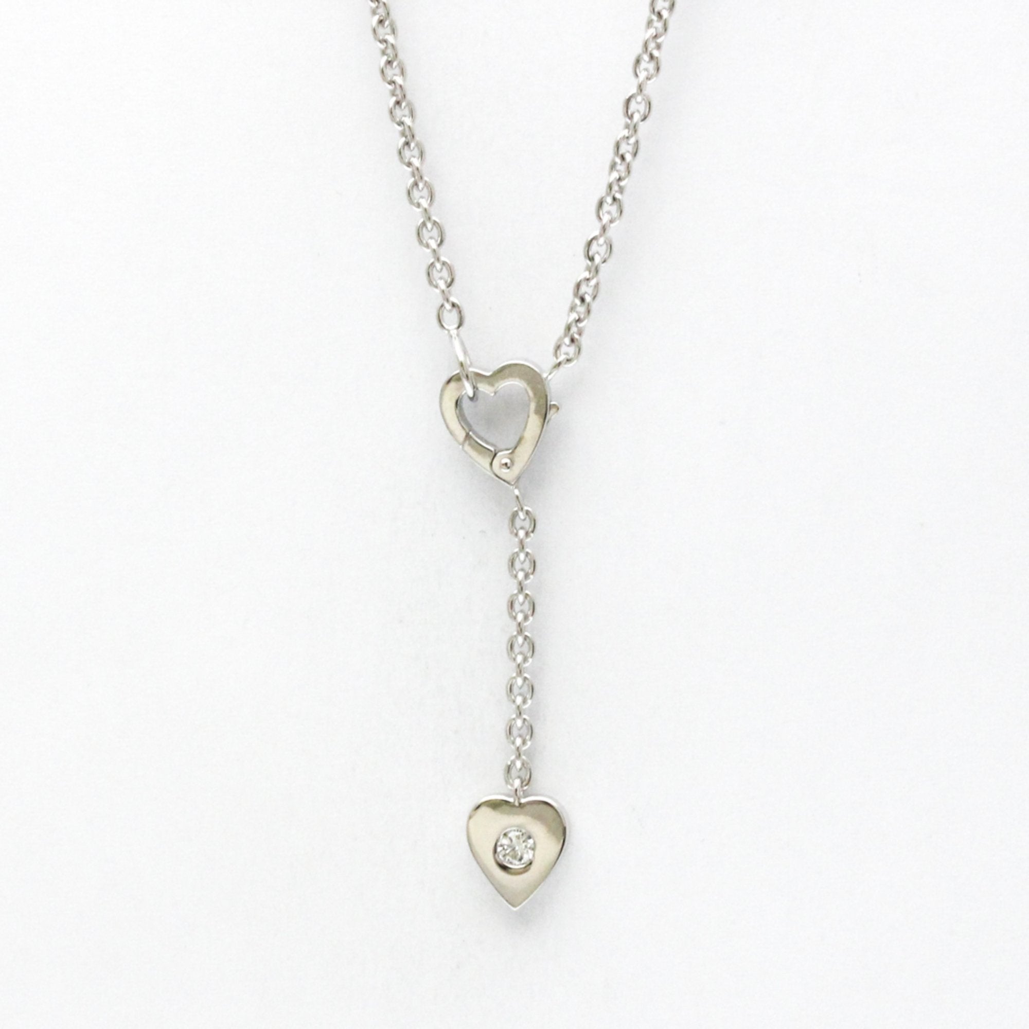 Pendant Necklace 18K White Gold with Diamond