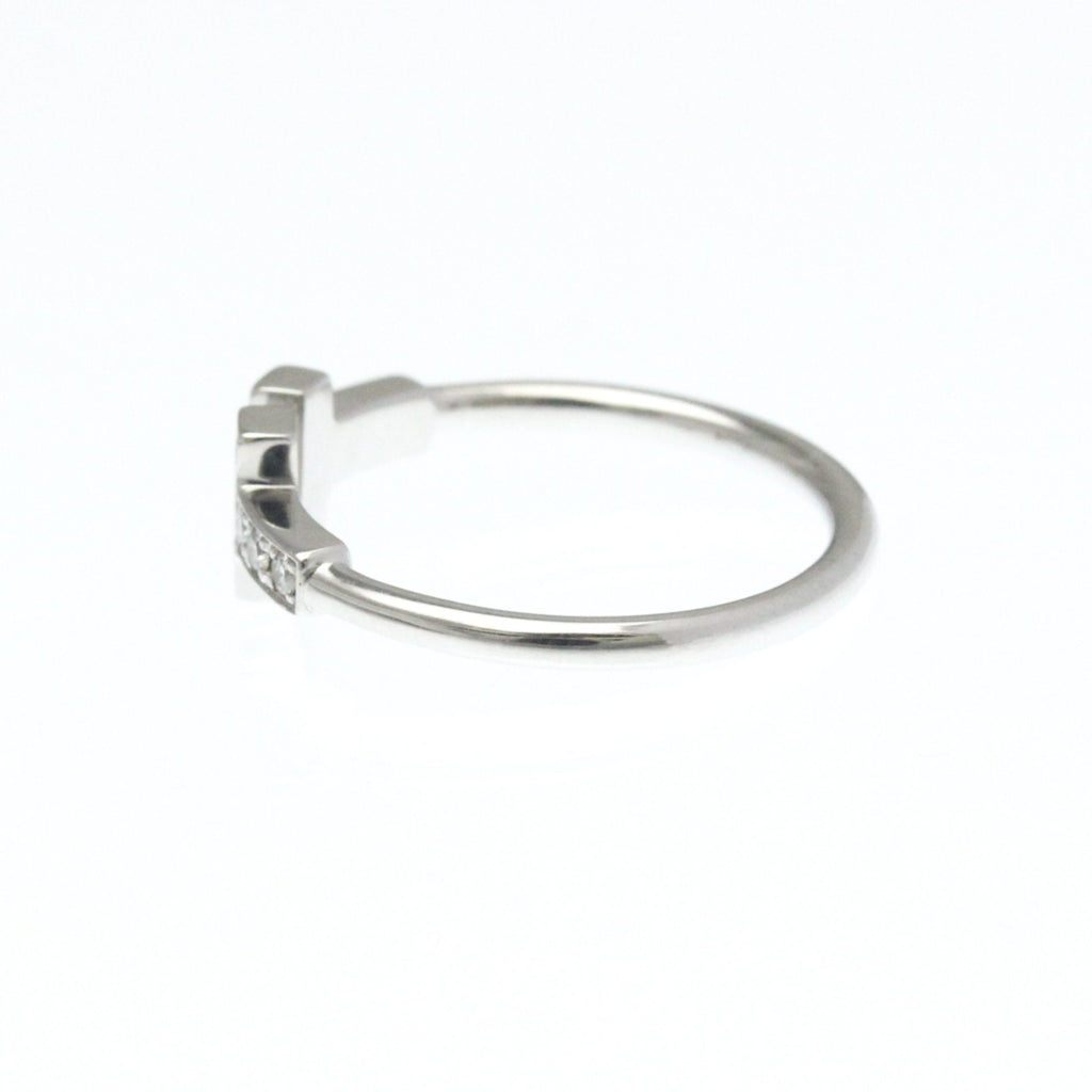 Band Ring 18K White Gold with Diamond