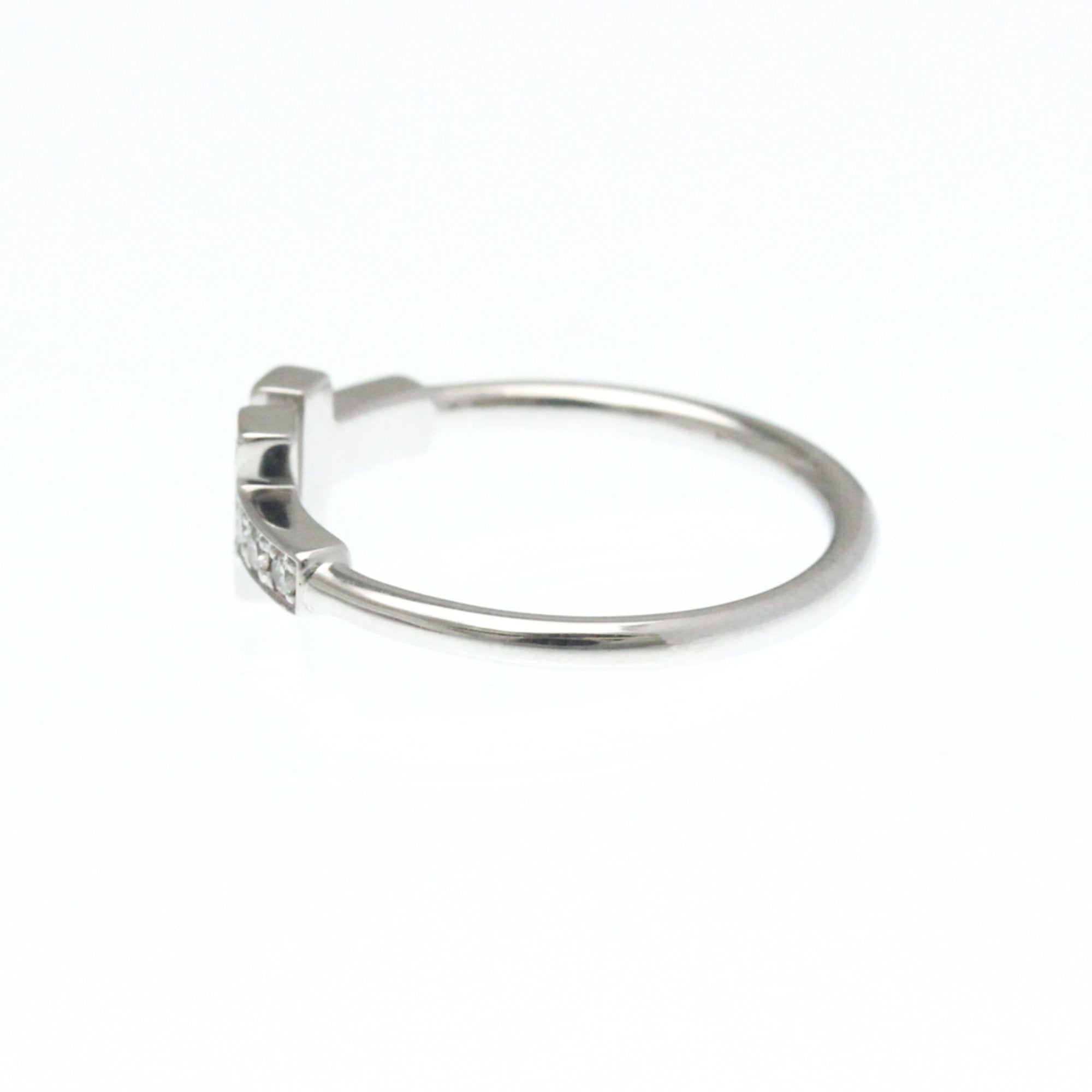 Band Ring 18K White Gold with Diamond