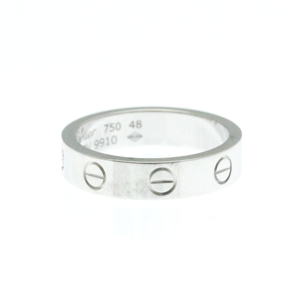Love Ring 18K White Gold Mini with Diamond