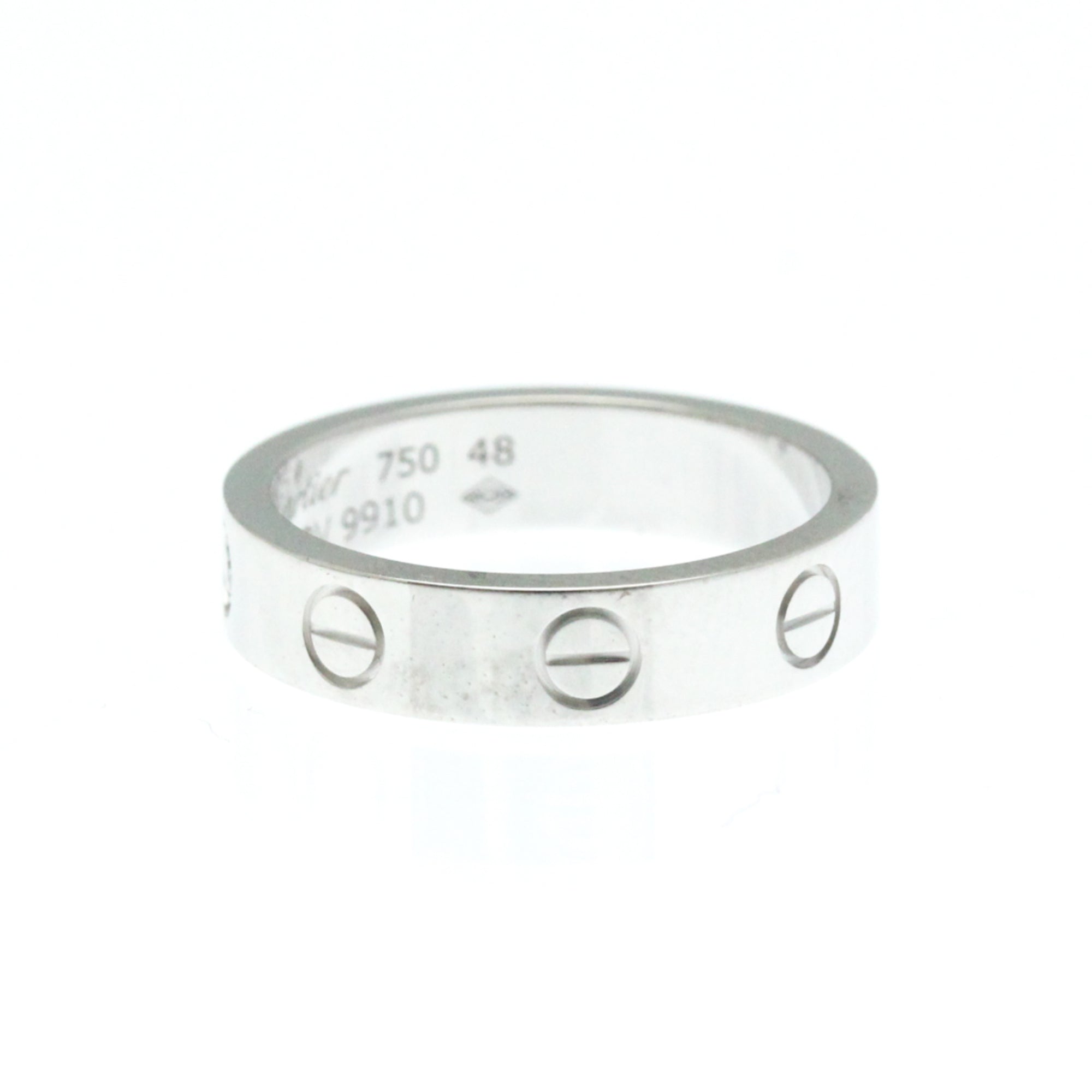 Love Ring 18K White Gold Mini with Diamond