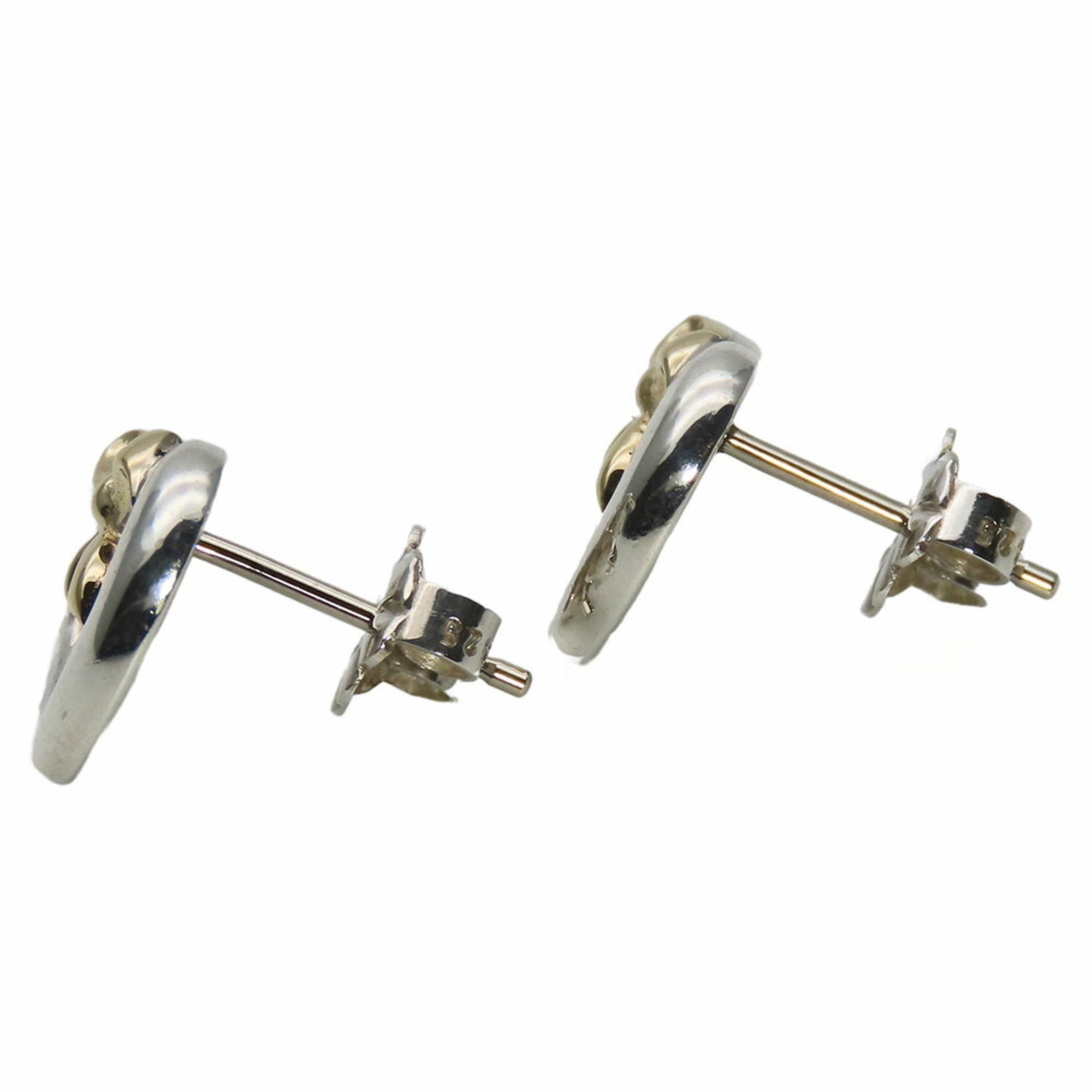 Earrings Sterling Silver and 18K Yellow Gold