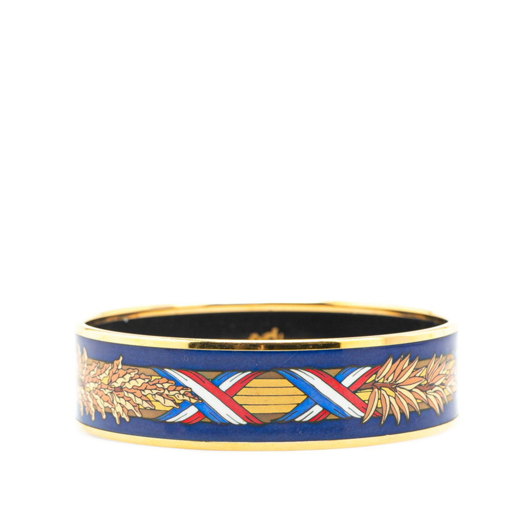 Bracelet Cloisonné and Enamel Gold Multicolor