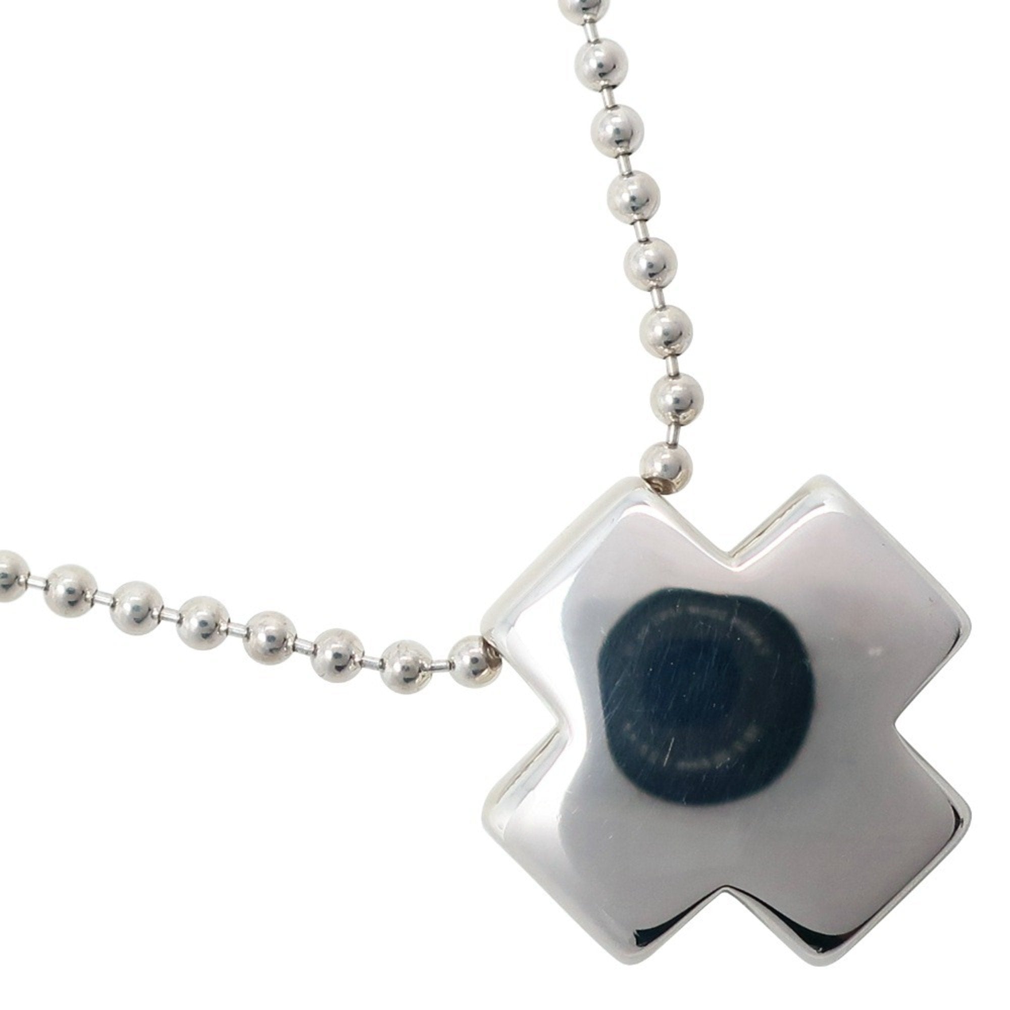 Cross Pendant Necklace Sterling Silver Ball Chain