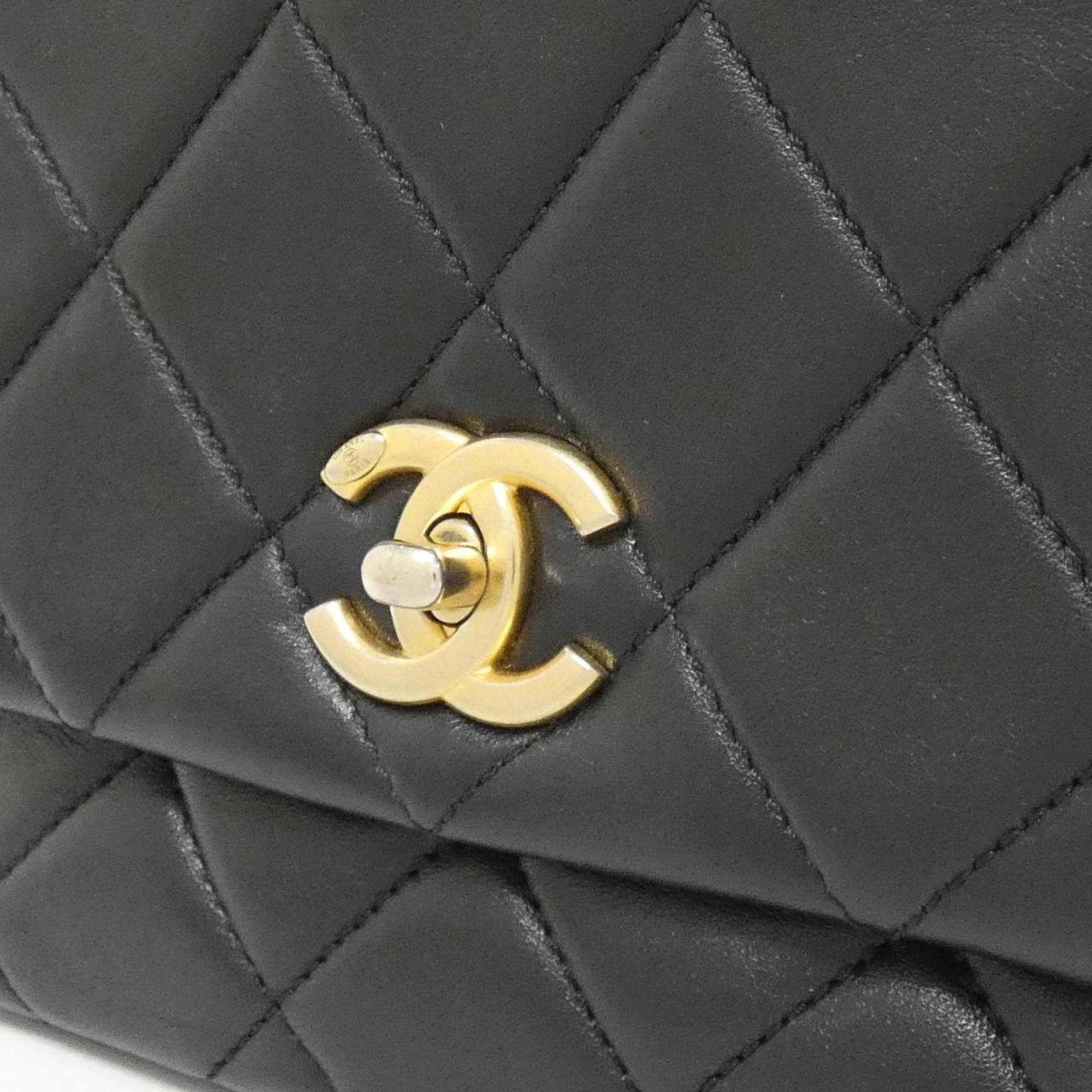 Side Note Flap Bag Quilted Lambskin Small