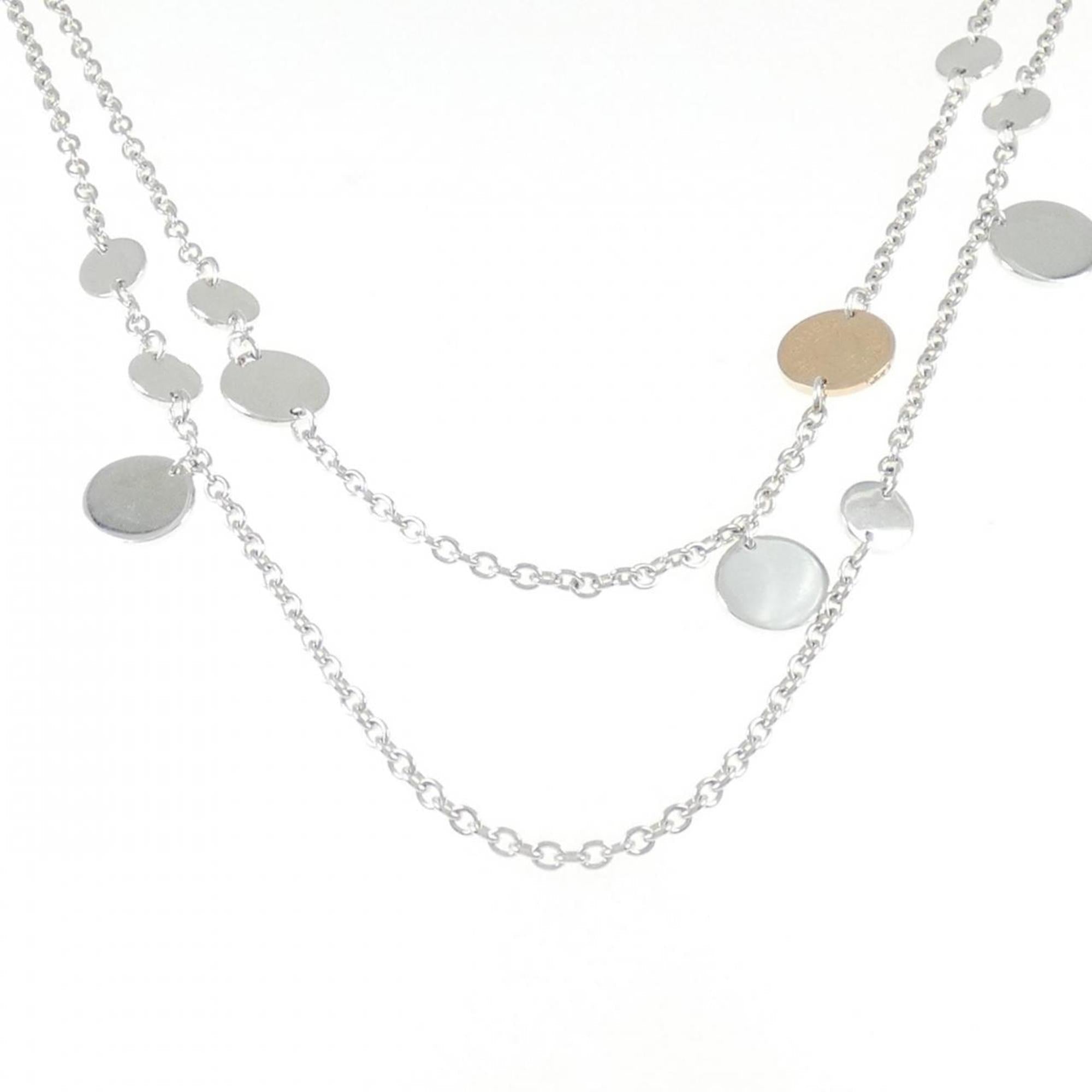 Confetti Pendant Necklace 18K Rose Gold and Sterling Silver