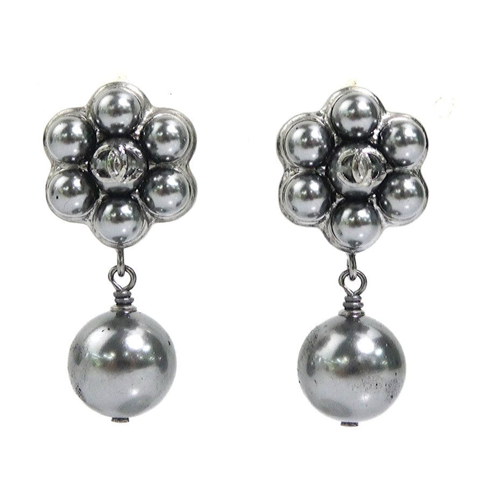 CC Logo Earrings Silver-Tone Metal Silver-Tone Metal