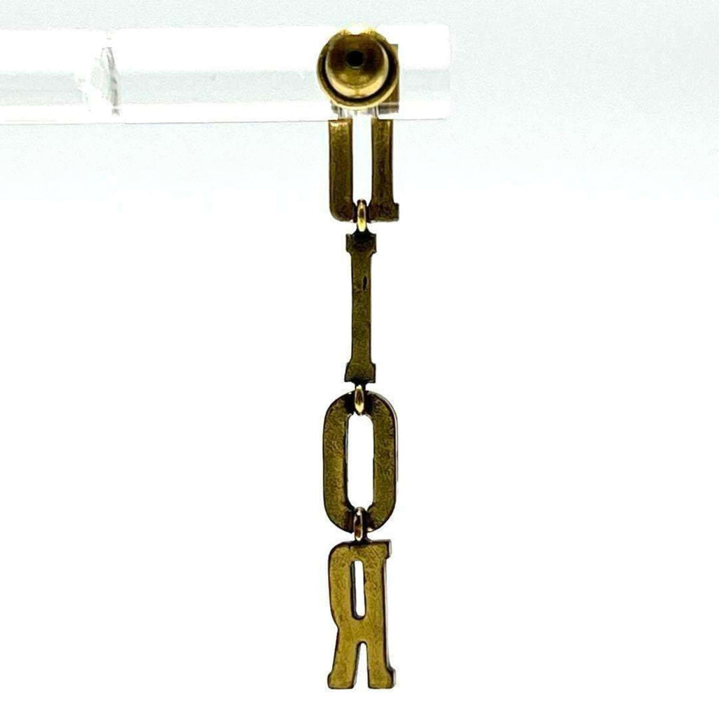 Logo Earrings Metal