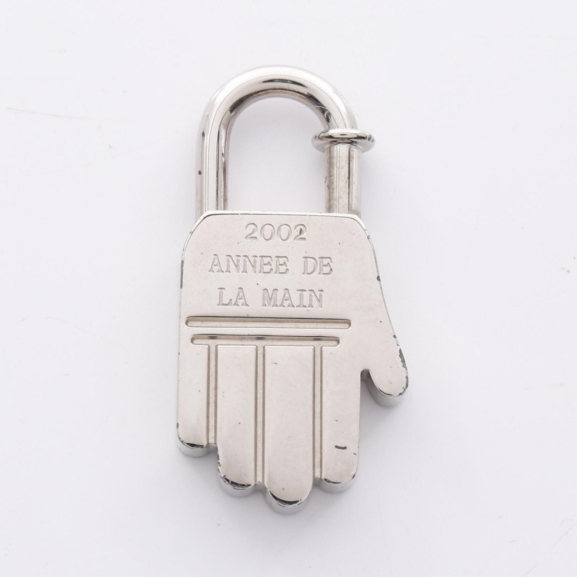 Cadena Charm Metal Silver Handbag Charm