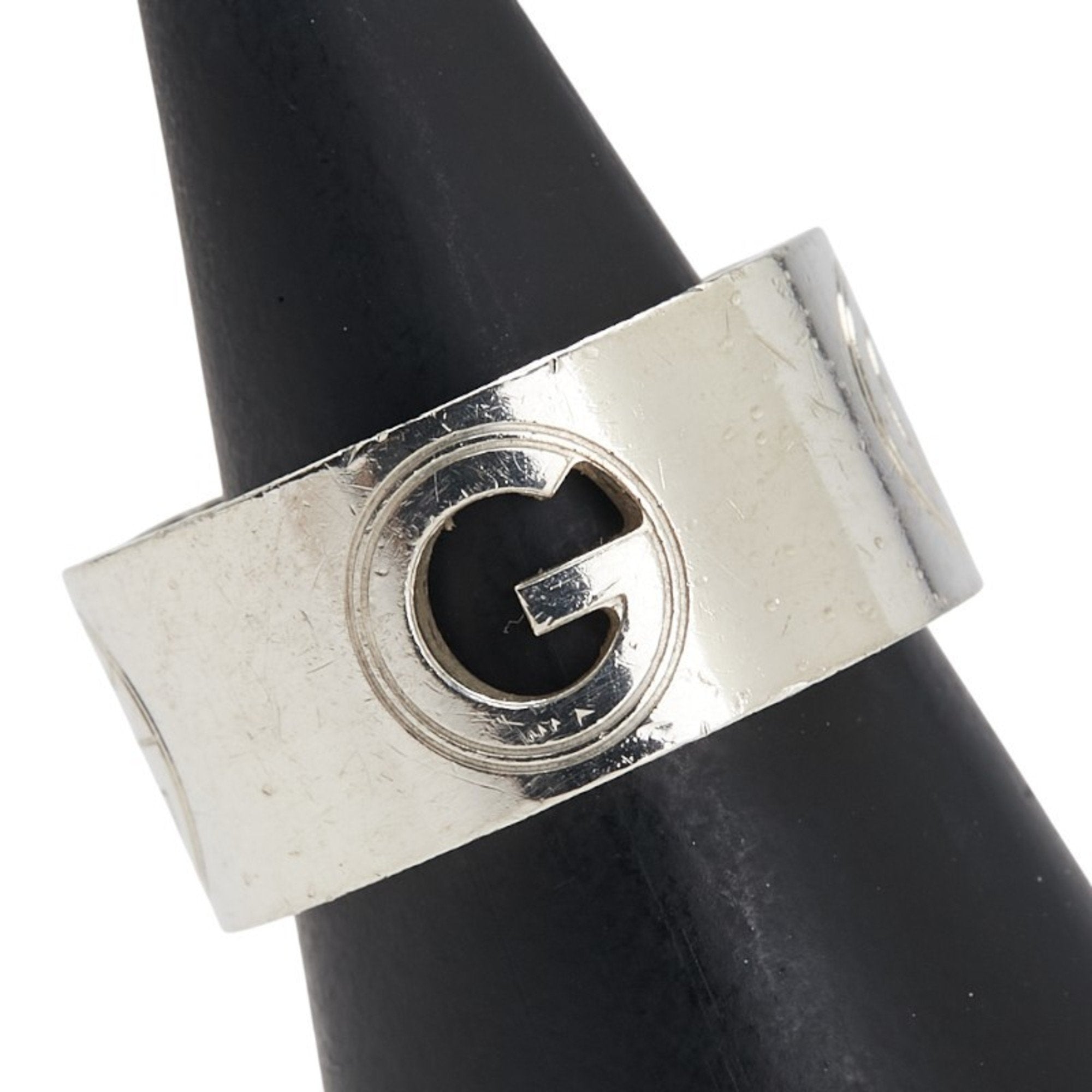 G Wide Ring Sterling Silver