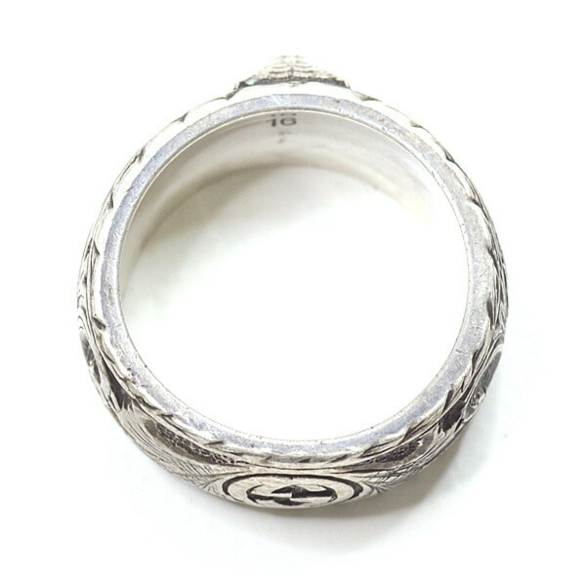 Tiger Head Arabesque Garden Ring Sterling Silver