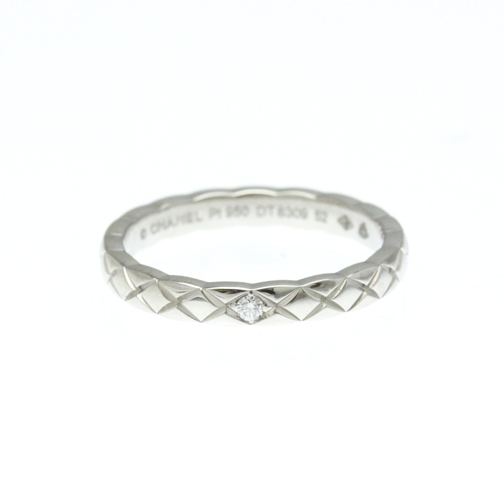 Coco Crush Ring Platinum Mini with Diamond