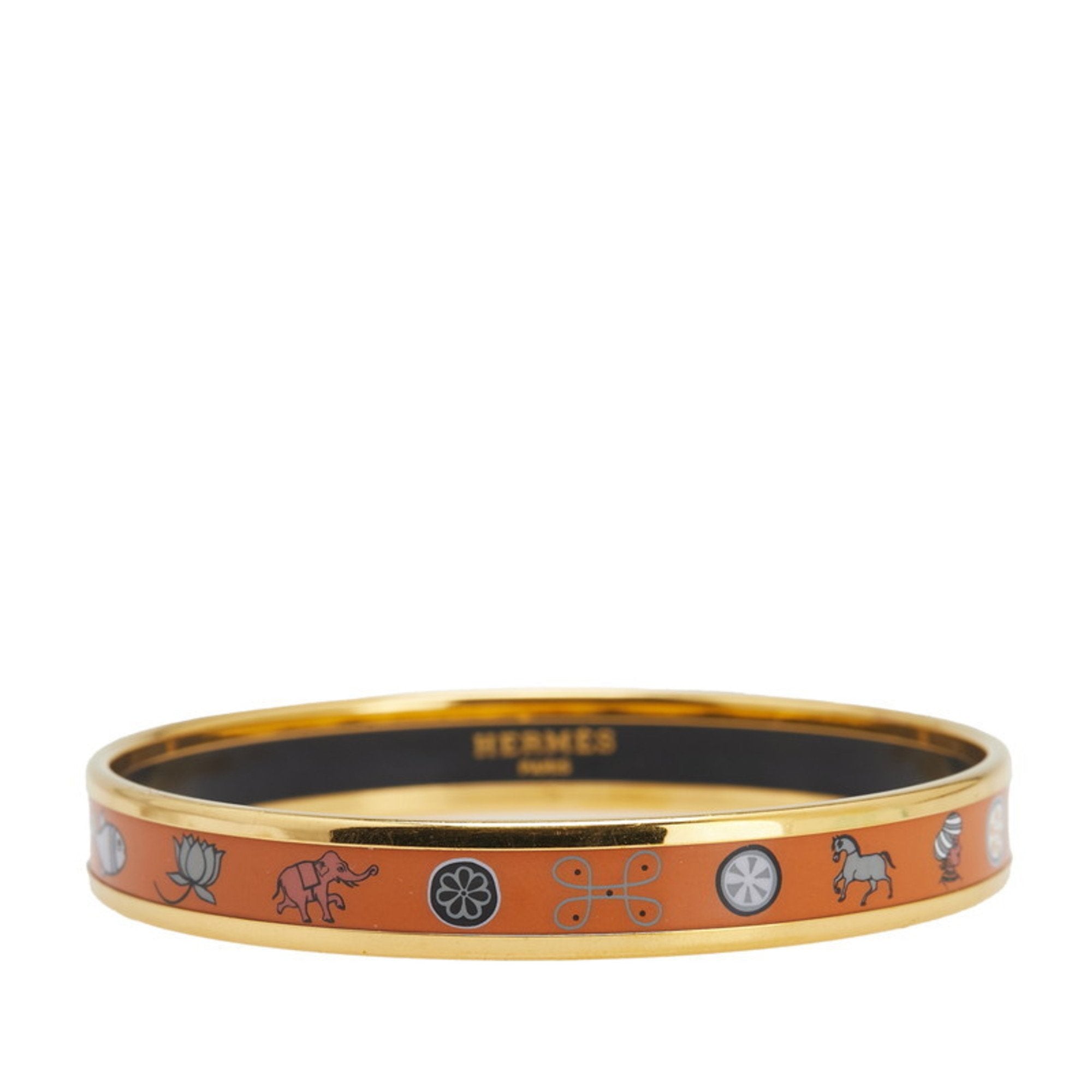 Enamel Cloisonne Bracelet Gold Plated Multi-Color Mini