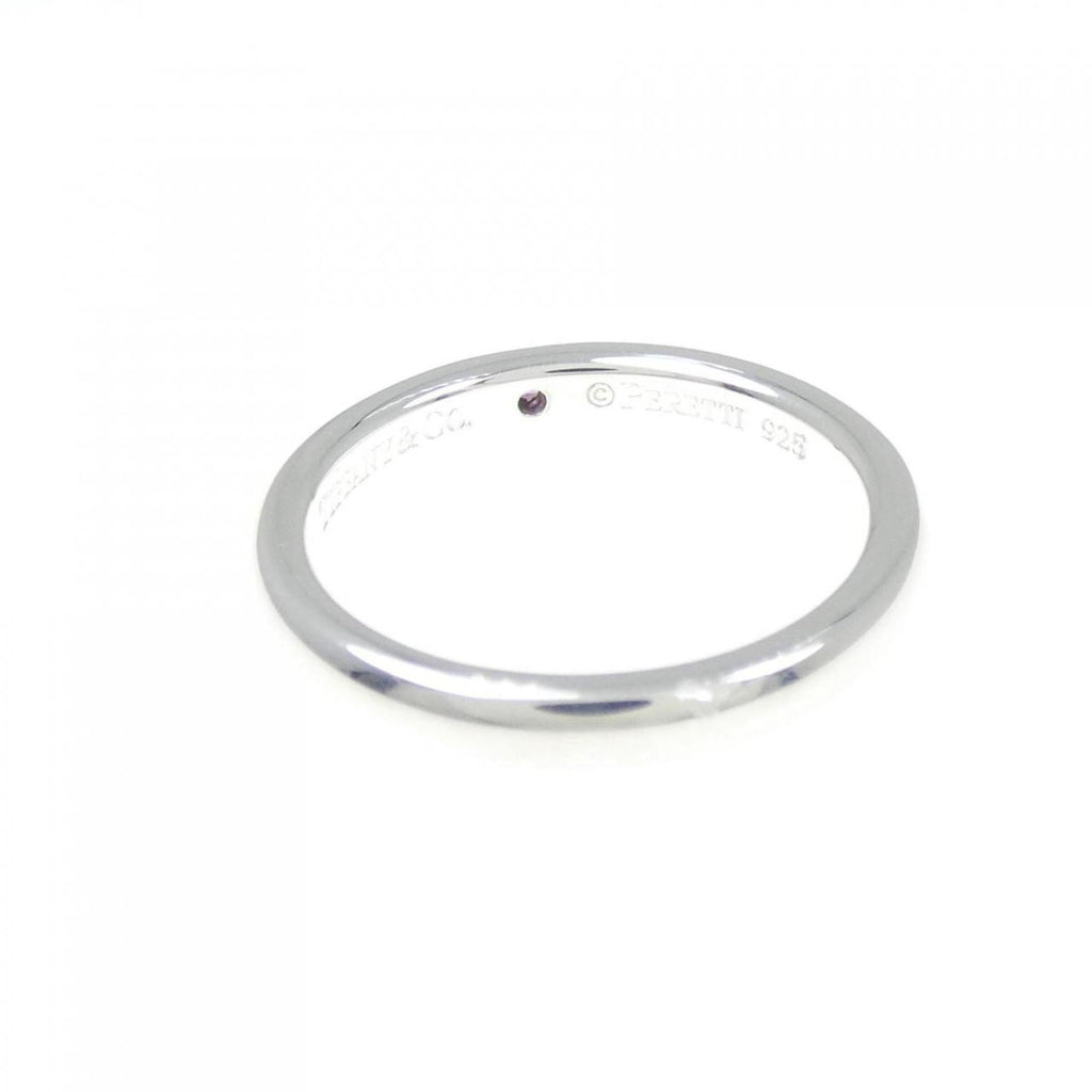 Band Ring Sterling Silver With Sapphire
